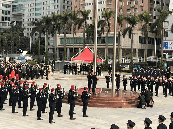 澳门举行升旗仪式庆祝回归祖国21周年